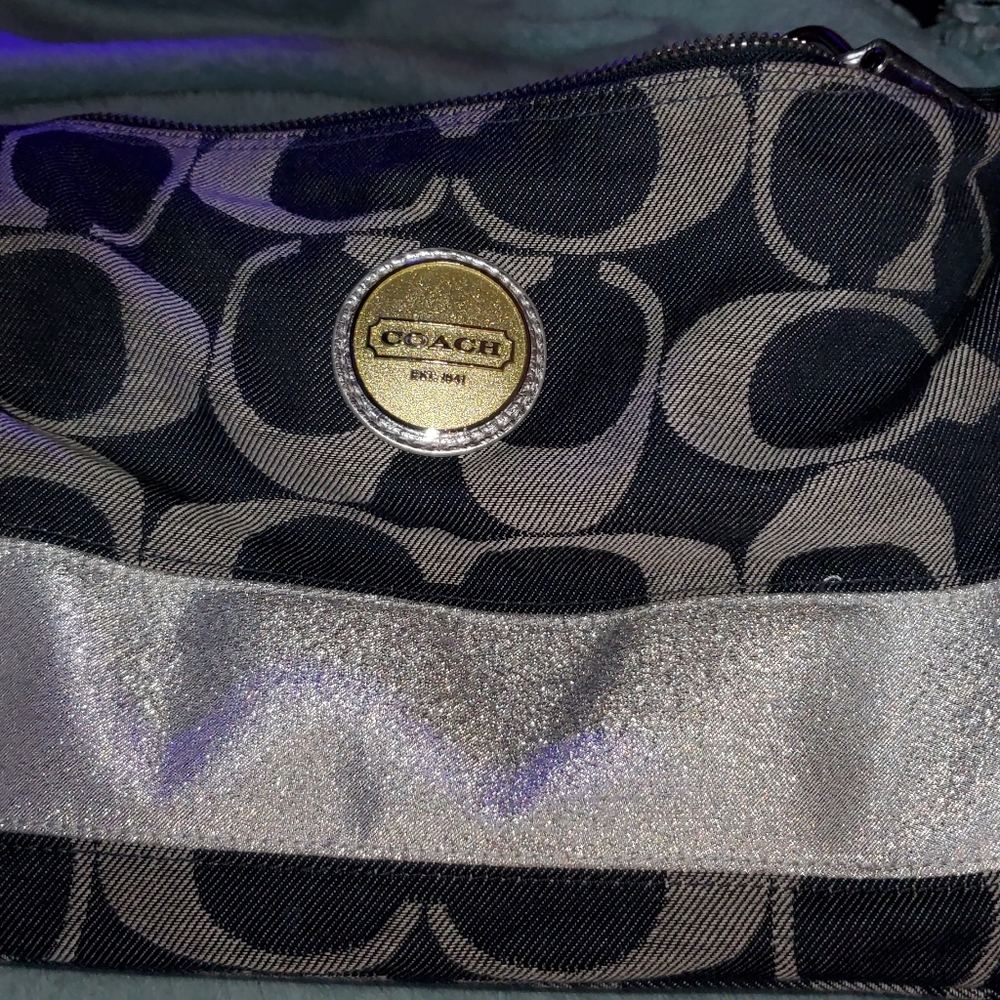 Adorable Denim Coach Purse